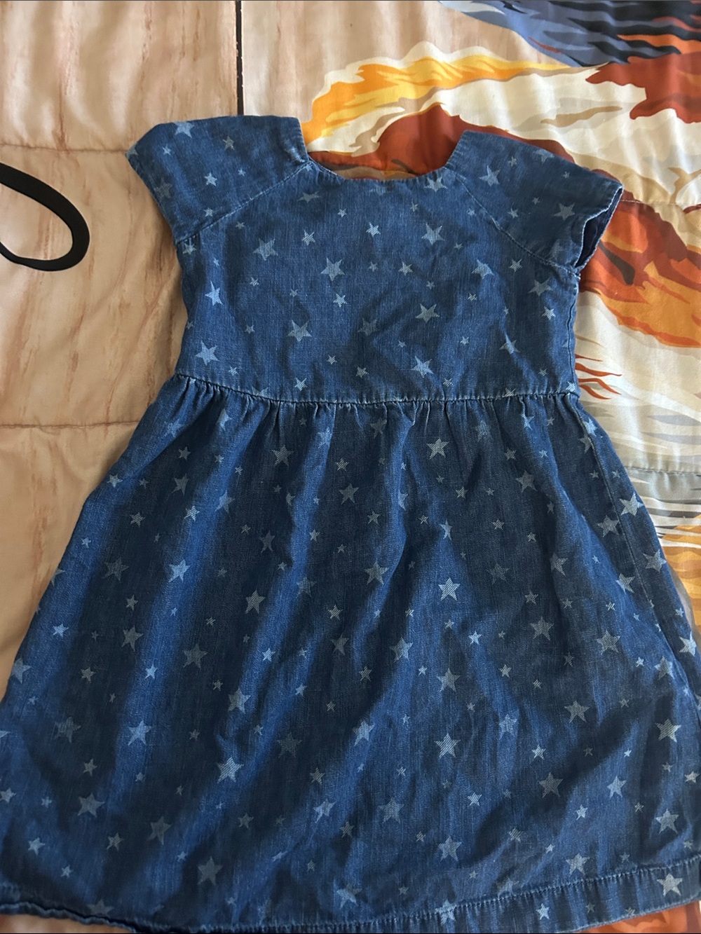 Gap-Blue Star-Print Girls' Denim Dress